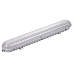 OPTONICA FIXTURE FOR ONE SIDE POWER LED TUBE T8 1*60CM - STAINLESS STEEL CLIPS