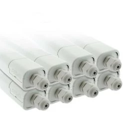 ARUM LIGHTING Lot De 8 Reglettes LED Etanche 24W 120cm IP65 Eq200W PANAMA | Température De Couleur: Blanc Neutre 4000K
