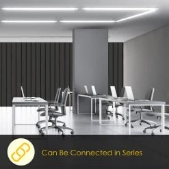 Hengda 48W Luminaire LED Pour Locaux Humides Atelier Blanc Neutre Plafonnier 150cm - Blanc -Pas Cher Eclairage professionnel Magasin 51348171 3