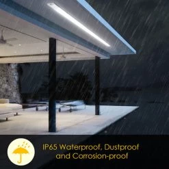 Hengda 48W Luminaire LED Pour Locaux Humides Atelier Blanc Neutre Plafonnier 150cm - Blanc -Pas Cher Eclairage professionnel Magasin 51348171 5