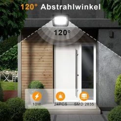 SUPERMARKET 4X 10W Projecteur LED Extérieur, Spot LED Super Lumineux 6000K Blanc Froid, Projecteur LED IP66 étanche, Projecteur LED D'extérieur 900LM Lumière Pour Atelier, Garage, Jardin, Patios，Superma -Pas Cher Eclairage professionnel Magasin 52565472 3