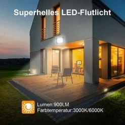 SUPERMARKET 4X 10W Projecteur LED Extérieur, Spot LED Super Lumineux 6000K Blanc Froid, Projecteur LED IP66 étanche, Projecteur LED D'extérieur 900LM Lumière Pour Atelier, Garage, Jardin, Patios，Superma -Pas Cher Eclairage professionnel Magasin 52565472 4