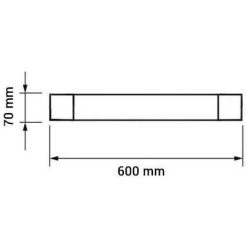 OPTONICA Réglette LED De Bureau 20W 60cm 1600lm Équivalent 100W - Blanc Du Jour 6000K -Pas Cher Eclairage professionnel Magasin 52586015 3