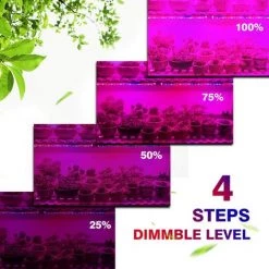 LONGZIMING IP65 Lampe Horticole Culture Indoor 40W LED Horticole T5 Grow LED Avec Minuterie 3H/6H/12H Et Luminosité Dimmable 25%/50%/75%/100% Pour Intérieur/Serre/Hydroponique/Grow Box Culture [4Pcs] -Pas Cher Eclairage professionnel Magasin 52739671 3