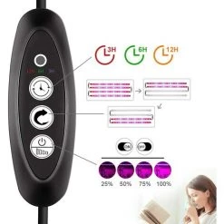 LONGZIMING IP65 Lampe Horticole Culture Indoor 40W LED Horticole T5 Grow LED Avec Minuterie 3H/6H/12H Et Luminosité Dimmable 25%/50%/75%/100% Pour Intérieur/Serre/Hydroponique/Grow Box Culture [4Pcs] -Pas Cher Eclairage professionnel Magasin 52739671 5