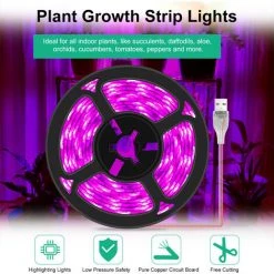 HAPPYSHOPPING Bande LED USB Pour Plantes Lumière De Culture Hydroponique Intérieure IP65 étanche, 0.5m 30 Perles - 0.5m 30 Perles -Pas Cher Eclairage professionnel Magasin 53336617 5