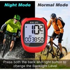 M3 Mini Ordinateur De Vélo GPS, Compteur Kilométrique Et Compteur De Vitesse Sans Fil IPX5 étanche Avec écran LCD Pour Hommes, Femmes, Adolescents, Motards (rouge)-BISBISOUS -Pas Cher Eclairage professionnel Magasin 53815774 5