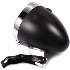 Lampe Frontale De Vélo Rétro, Phare De Vélo Vintage à 3 LED Alimenté Par Batterie, Lampe Frontale à 2 Modes Avec Support (noir)-BISBISOUS -Pas Cher Eclairage professionnel Magasin 53815776 4