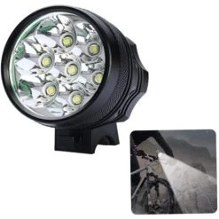 Phares De Vélo De Sécurité Avant De Vélo De Sécurité LED étanches 7 Phares De Vélo LED Avec Batterie Pour Vélo Tout (noir)-BISBISOUS -Pas Cher Eclairage professionnel Magasin 53815873 4