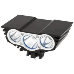 Eclairage Velo, Lampe Velo, Phare De Vélo Étanche 3 LED Cyclisme Sécurité Lampe Avant Avec Ligne De Chargement(Noir)-BISBISOUS