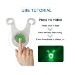 Feu Arrière De Vélo Vert Feu Arrière Avertissement De Nuit Signal Lumineux De Sécurité Flash Trois Modes De Luminosité (vert)-BISBISOUS -Pas Cher Eclairage professionnel Magasin 53815937 3