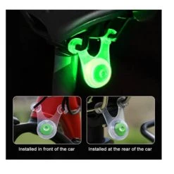 Feu Arrière De Vélo Vert Feu Arrière Avertissement De Nuit Signal Lumineux De Sécurité Flash Trois Modes De Luminosité (vert)-BISBISOUS -Pas Cher Eclairage professionnel Magasin 53815937 4