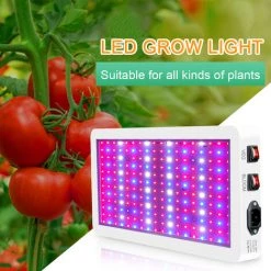 SUPERSELLER Lampe De Croissance LED Pour Plantes D'intérieur Spectre Complet Veg Et Bloom Double Interrupteur IP65 Lampes De Culture De Plantes Suspendues étanches Pour Semis Fleurs Serre - 216 LED & 1000W -Pas Cher Eclairage professionnel Magasin 54922857 5