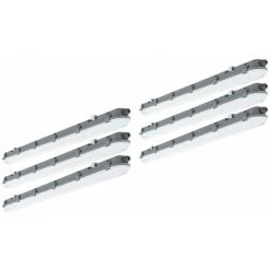 ETC-SHOP Plafonniers LED Pour Chambre étanche 120 Cm Lampes Pour Chambre étanche LED 120 Cm Lampes De Garage Tube LED, Connexion En Série, 1x LED 36 Watts 4320 Lumen Blanc Froid, Lot De 6