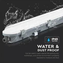 ETC-SHOP Plafonniers LED Pour Chambre étanche 120 Cm Lampes Pour Chambre étanche LED 120 Cm Lampes De Garage Tube LED, Connexion En Série, 1x LED 36 Watts 4320 Lumen Blanc Froid, Lot De 6 -Pas Cher Eclairage professionnel Magasin 55081228 5