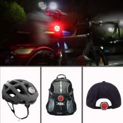 TANABATA Eclairage Vélo Etanche Rechargeable, Lampe De Vélo Avant Et Arrière LED, 4 Modes De Luminosité, Bicyclette Phare Blanc Et Feu Arrière Rouge Imperméable Inclut 2 USB Câble -Pas Cher Eclairage professionnel Magasin 55271579 5