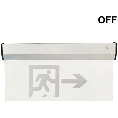 Panneau D'indication De Sortie De Secours GAUCHE 3W IP40 - SILUMEN 4 Panneau D'indication De Sortie De Secours GAUCHE 3W IP40 - SILUMEN – Image 2