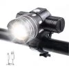 Phare De Vélo, Super Lumineux 2000 Lumens XML-T6 Phare De Vélo Rechargeable Par USB, étanche, Mise Au Point Réglable, 3 Modes D'éclairage (noir)-BISBISOUS -Pas Cher Eclairage professionnel Magasin 56549113 1