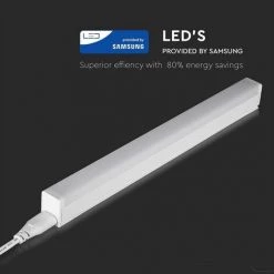 V-TAC Plafonnier LED Linéaire 16W 120cm Samsung Chip Connectable Avec Interrupteur 4000K -Pas Cher Eclairage professionnel Magasin 56929113 3