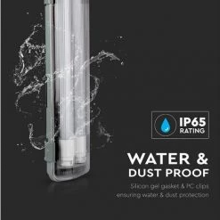 V-TAC Plafonnier LED Double étanche 10W 60cm 4000K IP65 -Pas Cher Eclairage professionnel Magasin 56993332 5