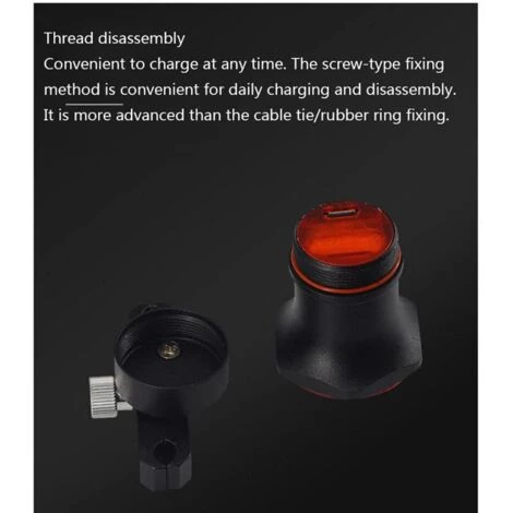 Feu Arrière Intelligent Pour Vélo, Capteur De Frein, Lumière De Vélo, Feu Arrière De Vélo Rechargeable USB IPX6, Feu Arrière étanche Pour Vélo, Accessoires Arrière De Haute Intensité, Adaptés à Tous Les Vélos (noir)-BISBISOUS 6 Feu Arrière Intelligent Pour Vélo, Capteur De Frein, Lumière De Vélo, Feu Arrière De Vélo Rechargeable USB IPX6, Feu Arrière étanche Pour Vélo, Accessoires Arrière De Haute Intensité, Adaptés à Tous Les Vélos (noir)-BISBISOUS – Image 4