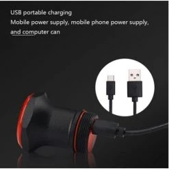 Feu Arrière Intelligent Pour Vélo, Capteur De Frein, Lumière De Vélo, Feu Arrière De Vélo Rechargeable USB IPX6, Feu Arrière étanche Pour Vélo, Accessoires Arrière De Haute Intensité, Adaptés à Tous Les Vélos (noir)-BISBISOUS 11 Feu Arrière Intelligent Pour Vélo, Capteur De Frein, Lumière De Vélo, Feu Arrière De Vélo Rechargeable USB IPX6, Feu Arrière étanche Pour Vélo, Accessoires Arrière De Haute Intensité, Adaptés à Tous Les Vélos (noir)-BISBISOUS -Pas Cher Eclairage professionnel Magasin 57647988 5