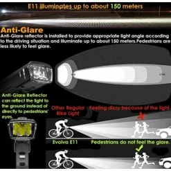 Lumière De Vélo, Lumière De Vélo Rechargeable Par USB Phare De Vélo Avant Vélo VTT Lumière LED 1000 Lumens Batterie 2200 MAh, étanche IPX5 (noir)-BISBISOUS -Pas Cher Eclairage professionnel Magasin 58067428 3
