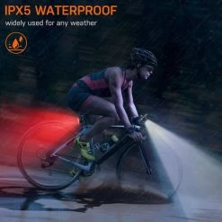 TANABATA Lumiere Velo Avant Et Arriere Kit, Eclairage Velo A LED Puissant, Lampe De Vélo Etanche IPX5, Feux Arrière Rechargeables USB Pour Vélo De Route De Montagne 4 Et 6 Modes Pour Hommes/ Femmes/ Enfants -Pas Cher Eclairage professionnel Magasin 58385674 5