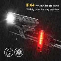 QERSTA Ensemble De Lampes De Vélo Super Lumineuses, Phares Rechargeables USB Puissants Et Feux Arrière. 10 QERSTA Ensemble De Lampes De Vélo Super Lumineuses, Phares Rechargeables USB Puissants Et Feux Arrière. -Pas Cher Eclairage professionnel Magasin 58436000 4