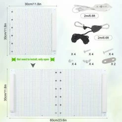 ONEVAN Eclairage Horticole 600W LED Lampe Pour Plantes Spectre Complet Timer Grow Light Pour Plante Intérieure -Pas Cher Eclairage professionnel Magasin 58758092 3