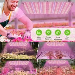 ONEVAN Eclairage Horticole 600W LED Lampe Pour Plantes Spectre Complet Timer Grow Light Pour Plante Intérieure -Pas Cher Eclairage professionnel Magasin 58758092 5