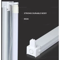 V-TAC Plafonnier LED Simple Pour T8 60cm IP20 -Pas Cher Eclairage professionnel Magasin 58758697 5