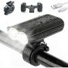 ALMI Lampe Vélo, Avant Lampe Vélo Led Puissantes, Ensemble Lumière, 2400 Lumens Avec 3 Luminosités Ajustables, 4400mAh USB Éclairage Rechargeable , 16 Heures Durée 7Pcs Pour VTT, VTC, Bicycle