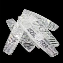 ALMI Vélo Réflecteurs Set-6Pcs Vélo Roue De Vélo Rayons Réflecteurs Coffre-Fort Réfléchissant Nuit Conduite Étanche Mountain Road Blanc/Jaune -Pas Cher Eclairage professionnel Magasin 59148421 4