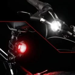 ALMI Phare Lampe LED De Vélo, Lampe LED De Vélo, Lumière Vélo Rechargeable Avant Arrière, 4 Modes De Clignotant, Éclairage USB Antichoc Impermeable, Feu Arrière De Vélo -Pas Cher Eclairage professionnel Magasin 59148781 4