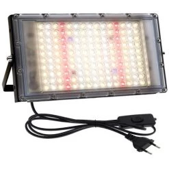 PERLE RARE 300W Lampe De Croissance, Double Lentille Optique, Lampe Pour Plantes Spectre Complet Pour La Croissance Et La Floraison Des Plantes D'intérieur Avec UV IR