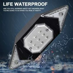 GALOZZOIT Clignotant Vélo, Feu Arriere Vélo, Feux Clignotant Vélo Sans Fil Rechargeable USB Cyclisme Lumière Davertissement, 6 Modes D'éclairage Pour Assurer La Sécurité Et Visibilité -Pas Cher Eclairage professionnel Magasin 59799870 5