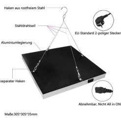 EINFEBEN LED Plante Lampe 15 W Plante Lampe Pour Serre 225 LEDs Rouge Bleu Plein Spectre Plante Lumière Pour Semis Jardin Fleurs Jardin -Pas Cher Eclairage professionnel Magasin 60067186 4