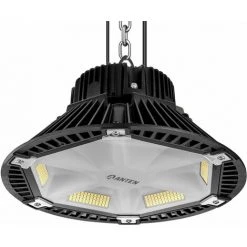 Anten 100W UFO LED Anti-Éblouissement Suspension Industrielle LED Étanche IP65 Projecteur LED 100W Éclairage Haute Baie Blanc Froid 6000K (Connecteur De Câble étanche Fourni)