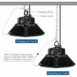 Anten 200W Projecteur LED Anti-Éblouissement Phare De Travail De Super Luminosité 26000LM Spot High-Bay Lampe LED Étanche IP65 Éclairage Intérieur Et Extérieur Blanc Neutre 4000K (Connecteur De Câble étanche Fourni) -Pas Cher Eclairage professionnel Magasin 6011207 4