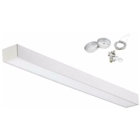 Réglette Lumineuse 120cmx5cm 48W Suspendue ALU - Blanc Froid 6000K - 8000K - SILAMP - Blanc Froid 6000K - 8000K 3 Réglette Lumineuse 120cmx5cm 48W Suspendue ALU - Blanc Froid 6000K - 8000K - SILAMP - Blanc Froid 6000K - 8000K