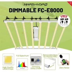 Mars Hydro FC-E 8000 800W LED élèvent La Lampe D'intérieur Médicale Commerciale Légère Pour La Fleur De Légumes LED élèvent La Lampe