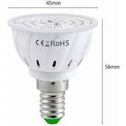 LIFCAUSAL Ampoule LED De Croissance Pour Plantes D'intérieur Spectre Rouge Et Bleu Ampoules LED Pour Plantes E14 Lampe De Croissance Pour Semis Hydroponique Fleurs Succulentes Veg Greenhouse (220V) -Pas Cher Eclairage professionnel Magasin 63810678 3