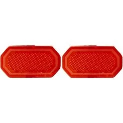 CYCLINGCOLORS 2x Cabochon Rouge à Clipser Feu Arrière Trottinette électrique 32x17x7mm