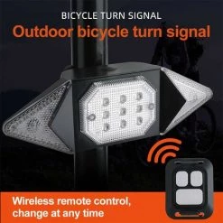 ENLENK Feux De Vélo Arrière, Étanche Sans Fil Télécommande Vélo Arrière Feux Arrière Vélo,Clignotant Vélo En 6 Modes D'éclairage Pour VTT Route Safty Nuit Jour Conduite -Pas Cher Eclairage professionnel Magasin 64534728 4