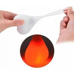 ENLENK Heart-Shaped Lumière Silicone Boules Vélo Vélo Feu Arrière LED Feux De Détresse Nuit Étanche Location Siège Lampe Oeuf,Feu Rouge -Pas Cher Eclairage professionnel Magasin 64534731 4