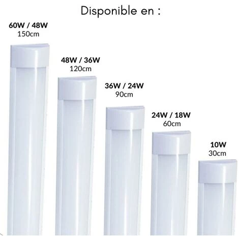 Réglette Lumineuse 150cm 48W - Blanc Chaud 2300K - 3500K - SILAMP - Blanc Chaud 2300K - 3500K 7 Réglette Lumineuse 150cm 48W - Blanc Chaud 2300K - 3500K - SILAMP - Blanc Chaud 2300K - 3500K – Image 5