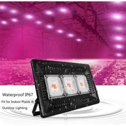 LLOVE Lampe De Culture 150W, Lampe LED Horticole IP67 étanche, Lampe Pour Plante LED Culture, Lampe De Croissance Pour Croissance Floraison Intérieur Et Extérieur -Pas Cher Eclairage professionnel Magasin 64871306 3