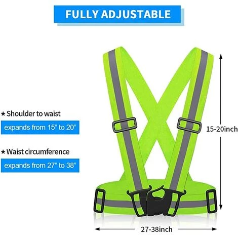 BENOBBY KIDS Gilet Réfléchissant Vélo, 2 Gilet Sécurité, 4 Bracelets/Bandes Réfléchissantes, Réfléchissant Réglable Elastique Gilet Réfléchissant De Sécurité Pour Vélo Course Marche Jogging Moto 5 BENOBBY KIDS Gilet Réfléchissant Vélo, 2 Gilet Sécurité, 4 Bracelets/Bandes Réfléchissantes, Réfléchissant Réglable Elastique Gilet Réfléchissant De Sécurité Pour Vélo Course Marche Jogging Moto – Image 3