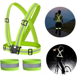 BENOBBY KIDS Gilet Réfléchissant Vélo, 2 Gilet Sécurité, 4 Bracelets/Bandes Réfléchissantes, Réfléchissant Réglable Elastique Gilet Réfléchissant De Sécurité Pour Vélo Course Marche Jogging Moto 10 BENOBBY KIDS Gilet Réfléchissant Vélo, 2 Gilet Sécurité, 4 Bracelets/Bandes Réfléchissantes, Réfléchissant Réglable Elastique Gilet Réfléchissant De Sécurité Pour Vélo Course Marche Jogging Moto -Pas Cher Eclairage professionnel Magasin 64874167 4